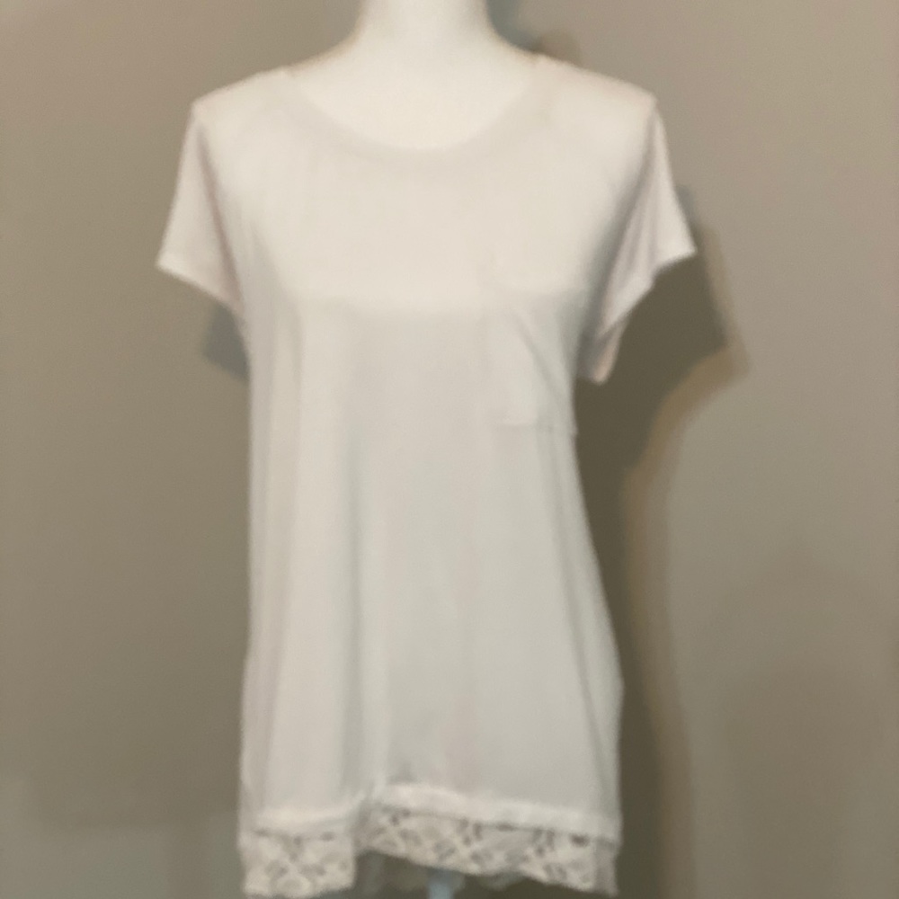 Shannon Ford New York white lace top